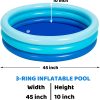 2pcs 45in Multicolor Inflatable Swimming Pool Set