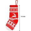 4pcs Christmas Knit Stocking Decorations 18in