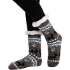 4pcs Deer Pattern Christmas Slipper Socks