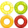 4pcs Inflatable Pool Floats Fruit Tube Rings