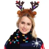 4pcs Light up Christmas Reindeer Headband