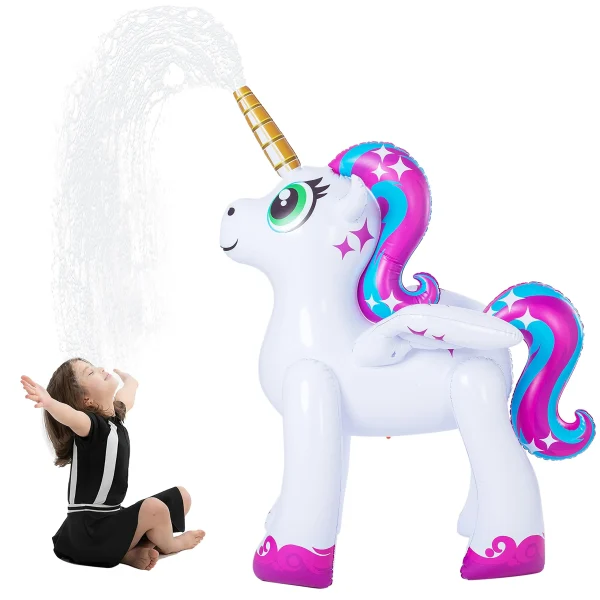 5.3ft inflatable ride a unicorn costume Yard Sprinkler