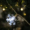 50 LED Cool White Snowflake String Lights 17.06ft