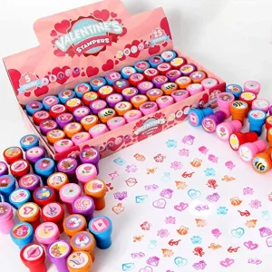 50pcs Arts And Crafts Valentine Stamps Party Favors