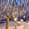 10 Tubes (19.8in) Christmas Meteor Shower Lights, White