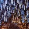 10 Tubes (19.8in) Christmas Meteor Shower Lights, White