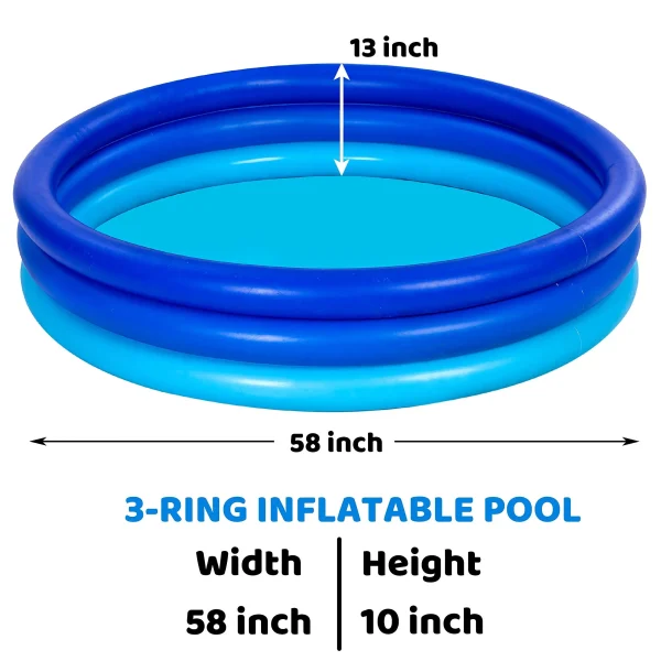34in Small Kiddie Inflatable Swimming Pool