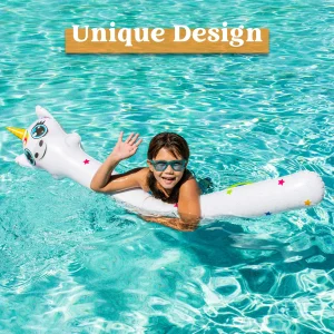 58in Inflatable Unicorn Noodle Pool Float