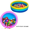 2pcs 58in Multicolor Inflatable Kiddie Swimming Pool Set