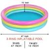 58in Multicolor Inflatable Kiddie Pool
