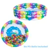 58in Kids Unicorn Rainbow Inflatable Pool