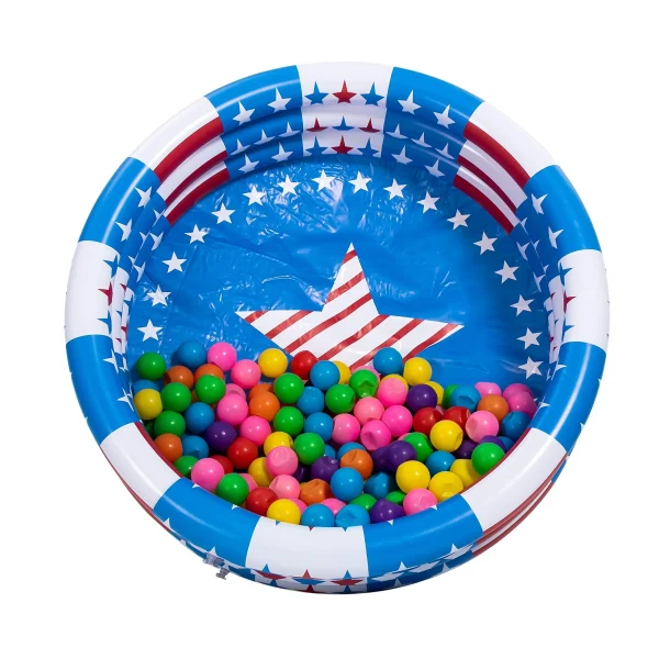58in American Flag Garden Inflatable Kiddie Pool