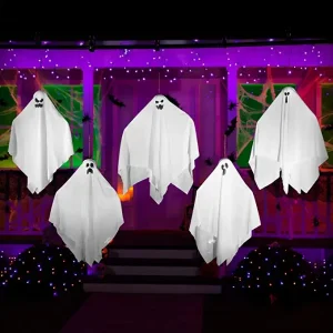 5Pcs Halloween Hanging Ghosts Decoration 27.5in