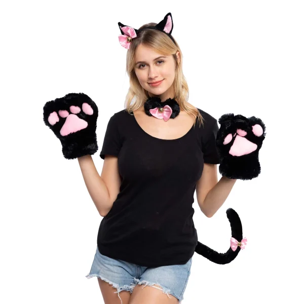 5Pcs Kitten Kitty Cat Halloween Accessories