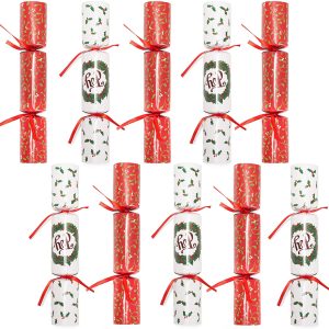 Christmas No Snap Party Poppers, 10 Pc