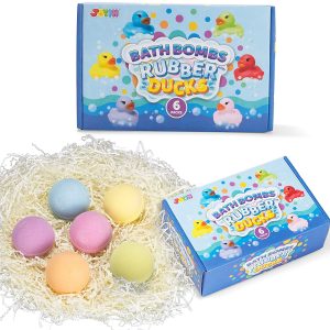 Bath Bombs for kids with Rubber Ducks Toy
