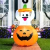 5ft Inflatable Ghost in Pumpkin Decoration