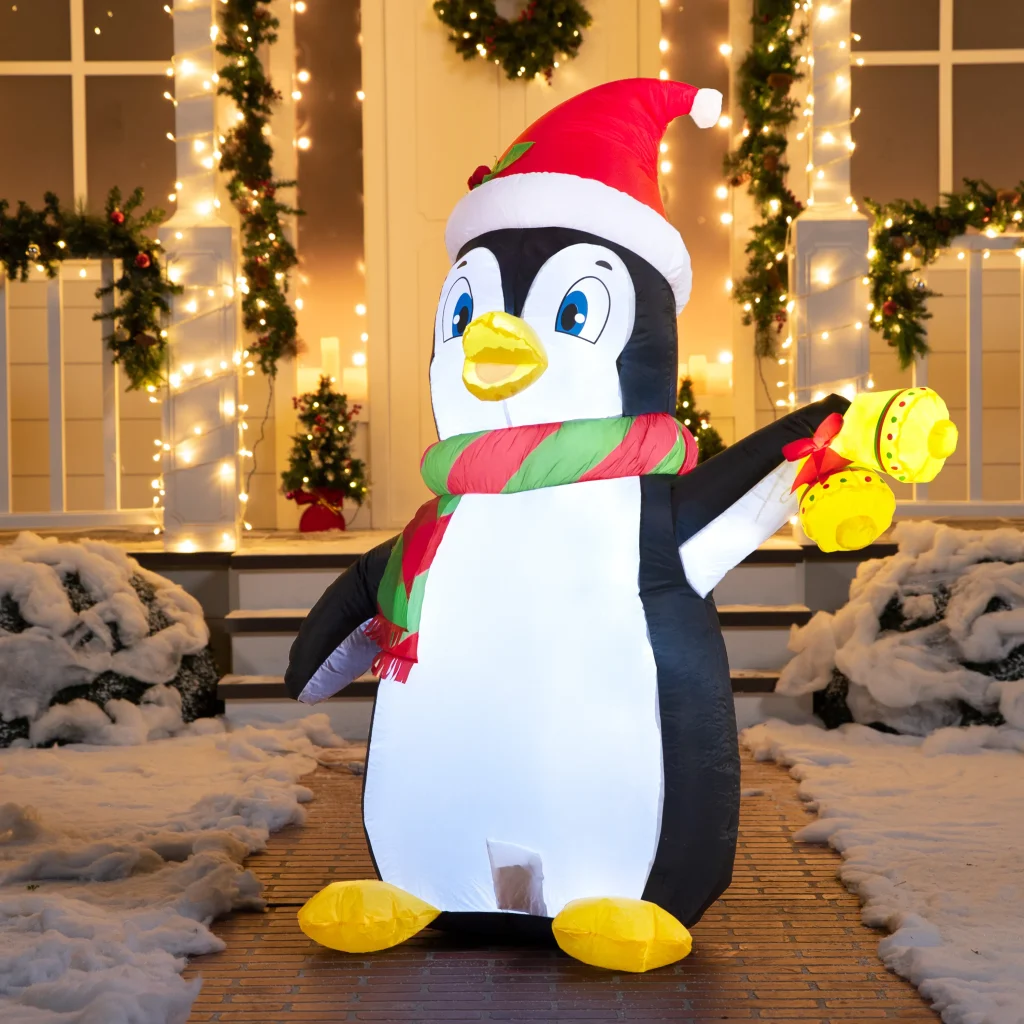 Blow up penguin christmas decoration