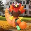 5ft Tall Thanksgiving Turkey on Cornucopia