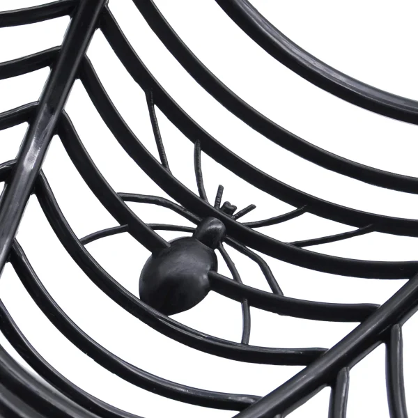 5pcs Halloween Plastic Spider Web Basket