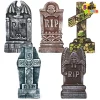 5pcs Halloween Tombstone Decorations 17in