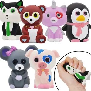6Pcs Jumbo Size Animal Squishy Toys