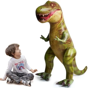 62in Giant T-Rex Dinosaur Inflatable for Party Decorations(Over 5Ft Tall)