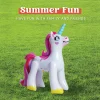 63in Pink Inflatable Ride A Unicorn Yard Sprinkler