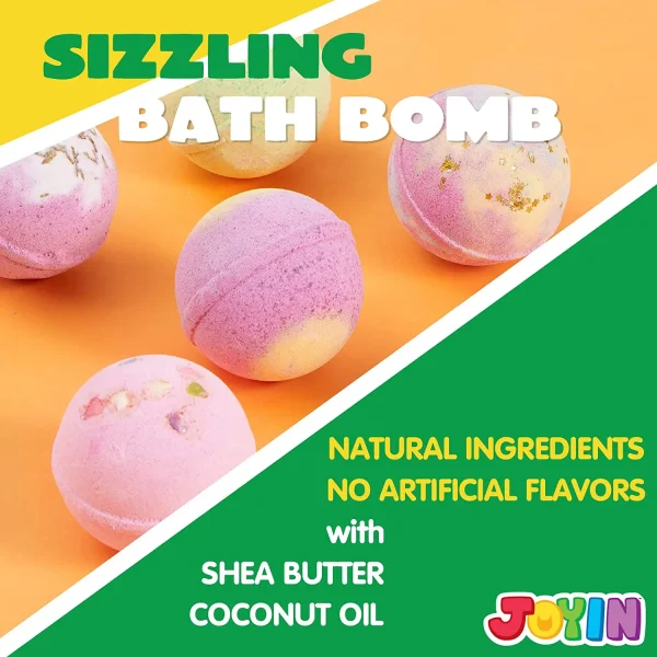 6Pcs Bath Bombs with Soft and Yielding Toys