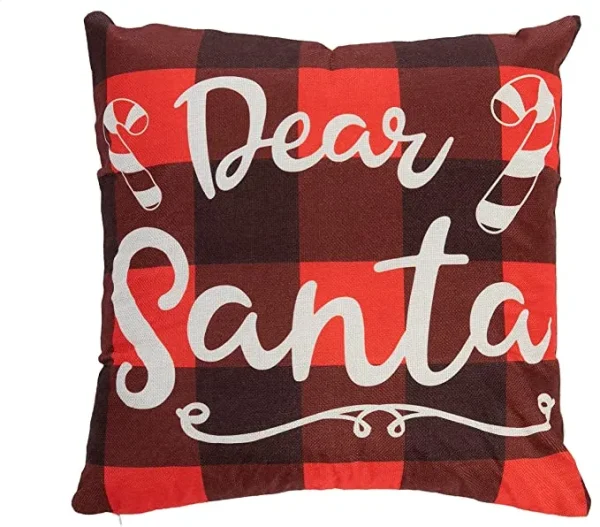 6pcs Christmas Buffalo Plaid Pillow Covers