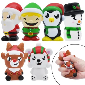 6Pcs Christmas Soft and Yielding Toy