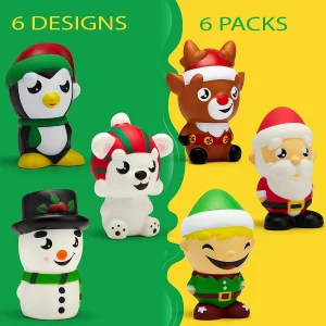 6Pcs Christmas Squishy Toy