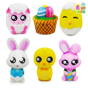6pcs Easter Squishy Toys