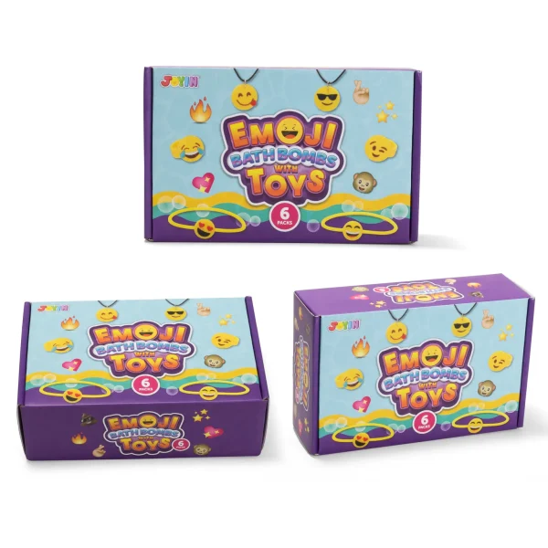 6Pcs Iconic Expression Bath Bombs with Toys