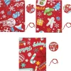 6pcs Jumbo christmas gift Bags with Ties and Gift Tags