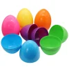 6Pcs Jumbo Plastic Bright Solid Easter Egg Shells 10in