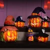 6Pcs Light Up Halloween Jack o Lantern Decoration