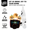 6ft Inflatable LED Ghost Pushing Pumpkin Cart
