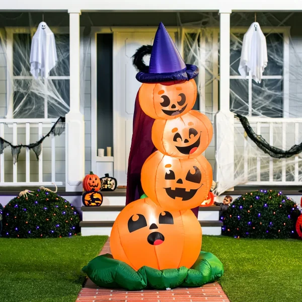 6ft Inflatable Stacked Pumpkins Decoration
