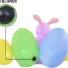6ft Long Easter Inflatable Bunny with Eggs & Chicken with Sign Build-in LEDs