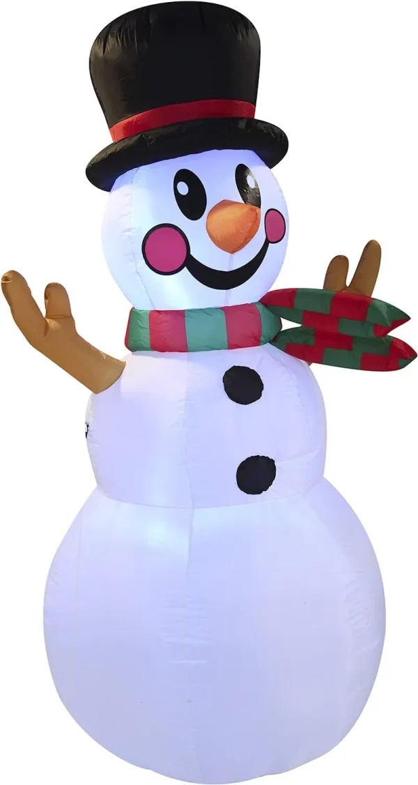 6ft Tall LED Inflatable Snowman Decoration