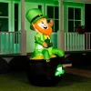 6ft Large St. Patrick's Sitting Leprechaun Inflatable