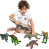 6pcs 12in to 14in Educational Dinosaur Toy Set