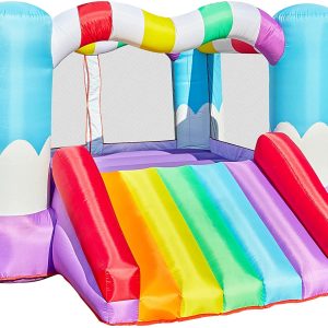 TURFEE – Rainbow Inflatable Jumper Bounce House