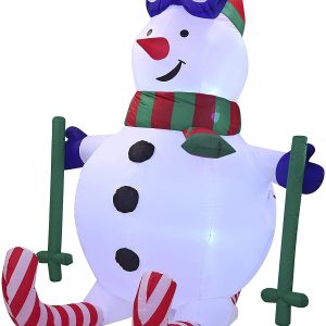 6ft Large Sport Snowman Inflatable