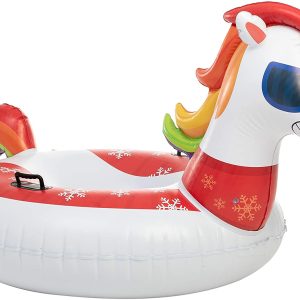 47 Inflatable Unicorn Snow Tube