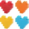 26Pcs Prefilled Hearts with Heart Building Blocks and Valentines Day Cards
