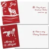 72pcs Christmas Animal Greeting Cards with Envelopes