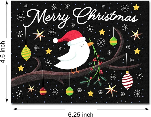 72pcs Christmas Greeting Cards
