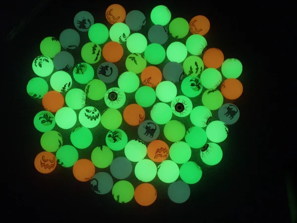 72 Halloween Glow in the Dark Bounce Balls